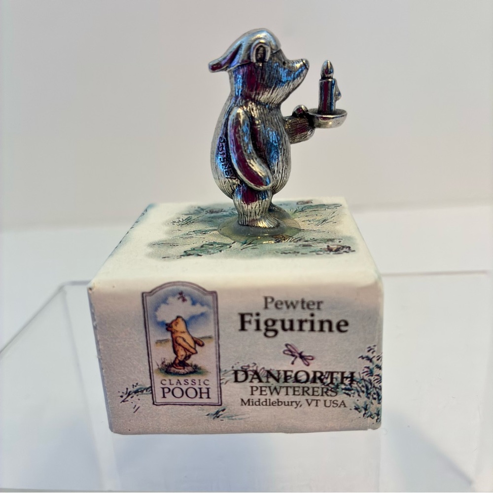 Disney Classic Pooh Danforth Pewter Winnie the Pooh With Nightcap Figurine